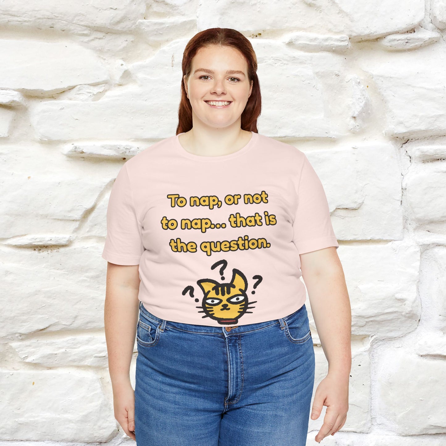 “To nap, or not to nap… that is the question.''| Funny T-Shirt | Nunu&Miao Studio