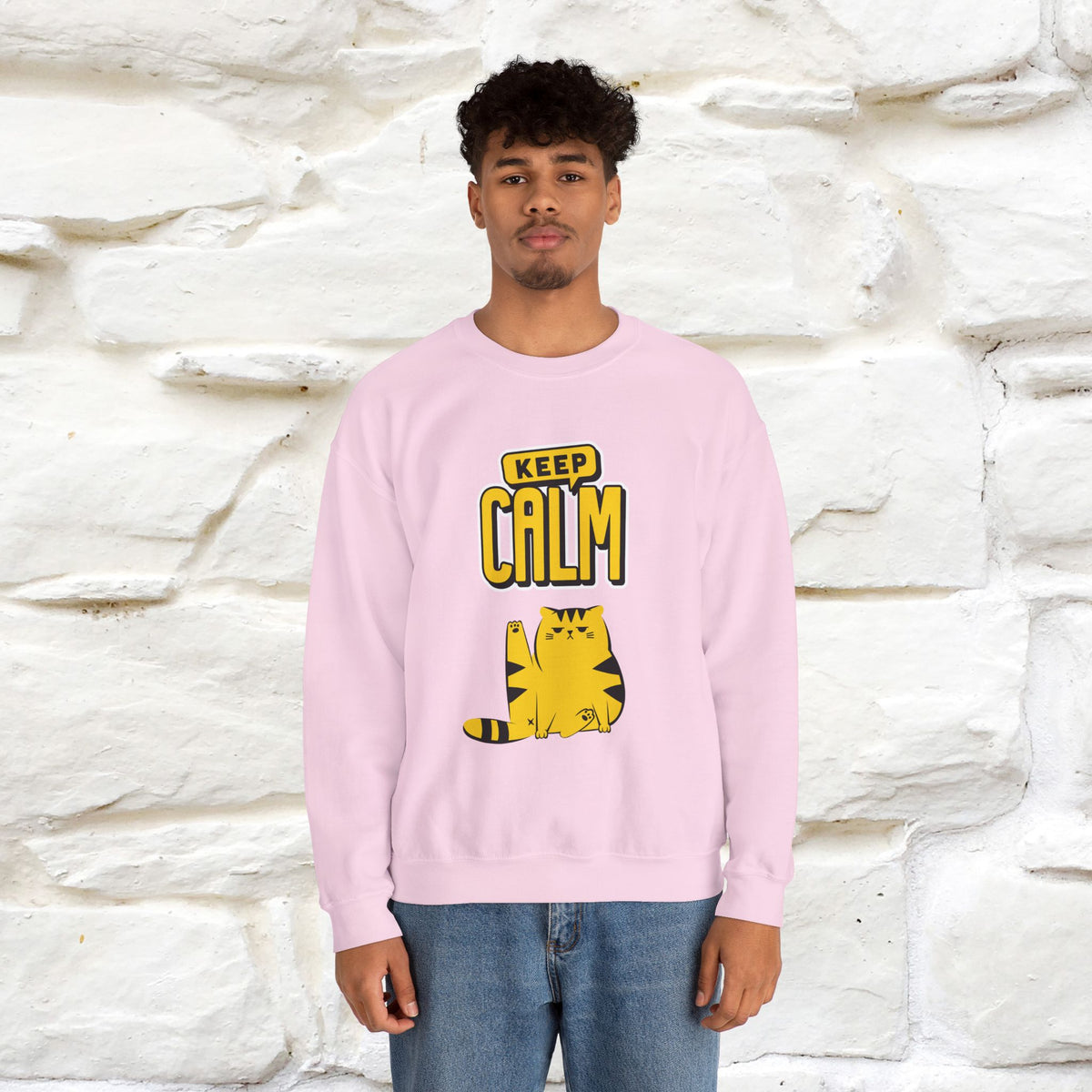 "Keep Calm'' |Cat Sweatshirt | Nunu&Miao Studio