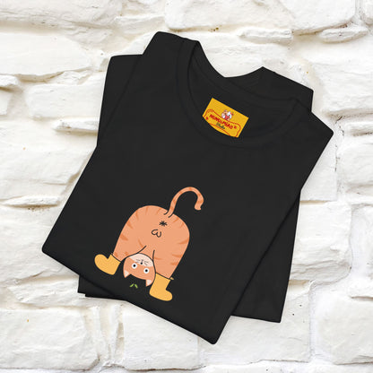 "Sometimes You Need to Look at Life from a Different Perspective" Cat T-Shirt | Front & Back Design | Nunu&Miao Studio