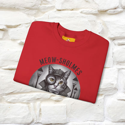 "Meow-sholmes'' |Cat Sweatshirt | Nunu&Miao Studio
