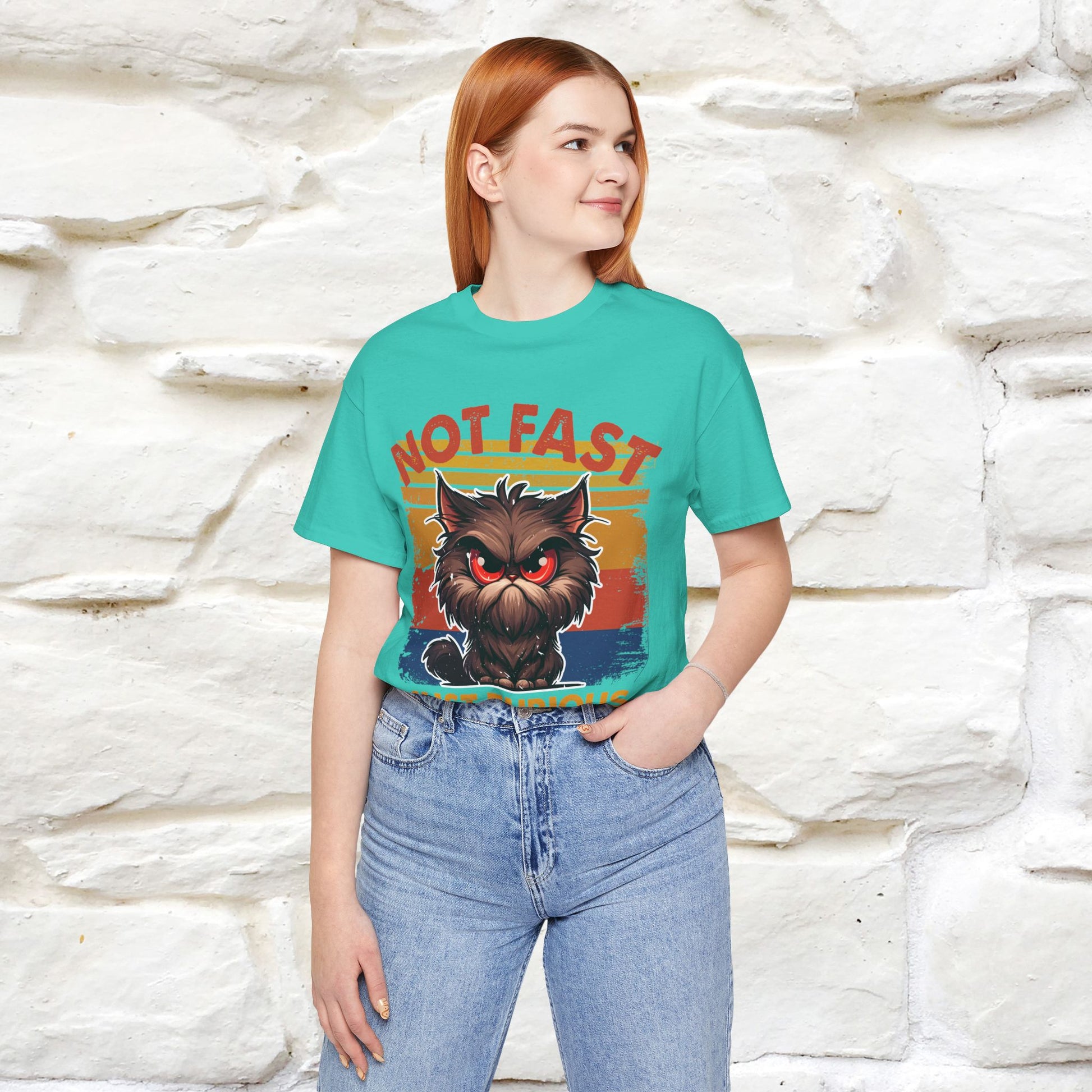 Not Fast, Just Furious |  Sarcastic Cat T-Shirt | Nunu&Miao Studio - Nunu&Miao Studio