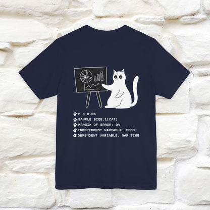 “Trust me, I’m statistically significant.”|  Cat T-Shirt | Front & Back Design | Nunu&Miao Studio