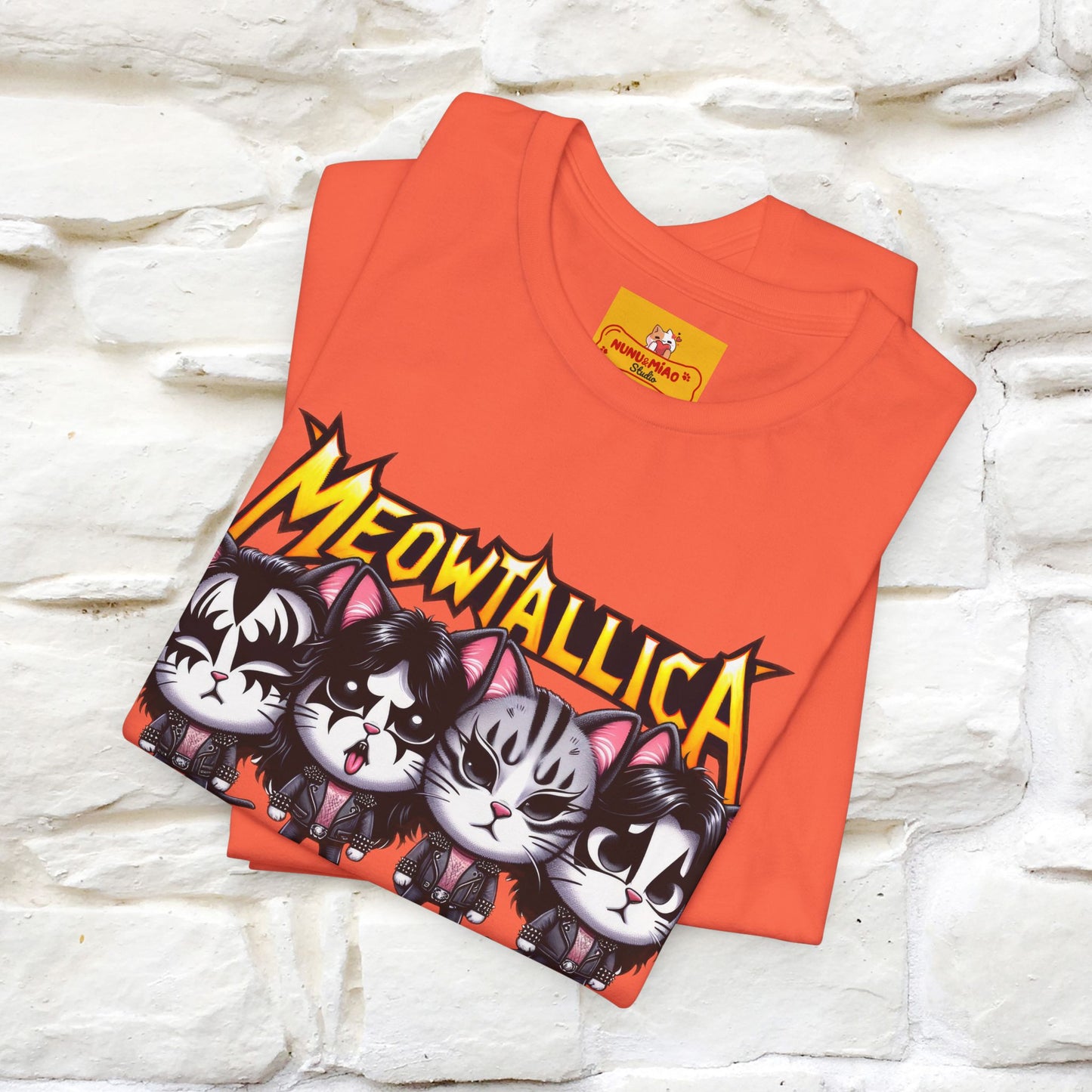 Meowtallica T-Shirt | Rock-Inspired Cat Tee| Nunu&Miao Studio - Nunu&Miao Studio