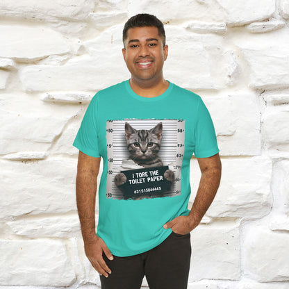 ''I Tore The Toilet Paper'' | Funny Cat T-Shirt | Nunu&Miao Studio - Nunu&Miao Studio