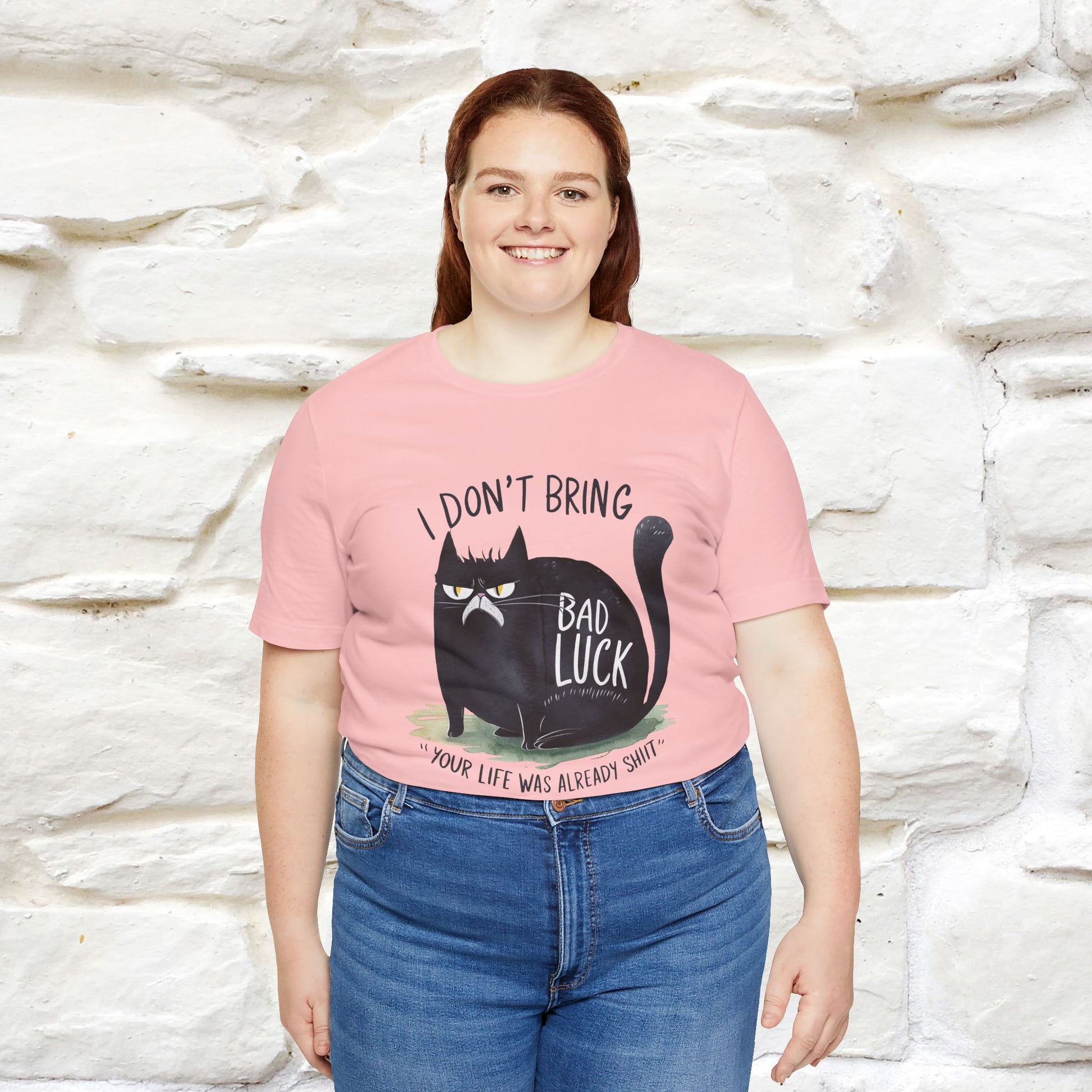 I Don’t Bring Bad Luck, Your Life Was Already Sh... Cat T-Shirt | Nunu^Miao Studio - Nunu&Miao Studio