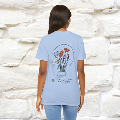 "Be The Light" Cat T-Shirt | Front & Back Design | Nunu&Miao Studio - Nunu&Miao Studio