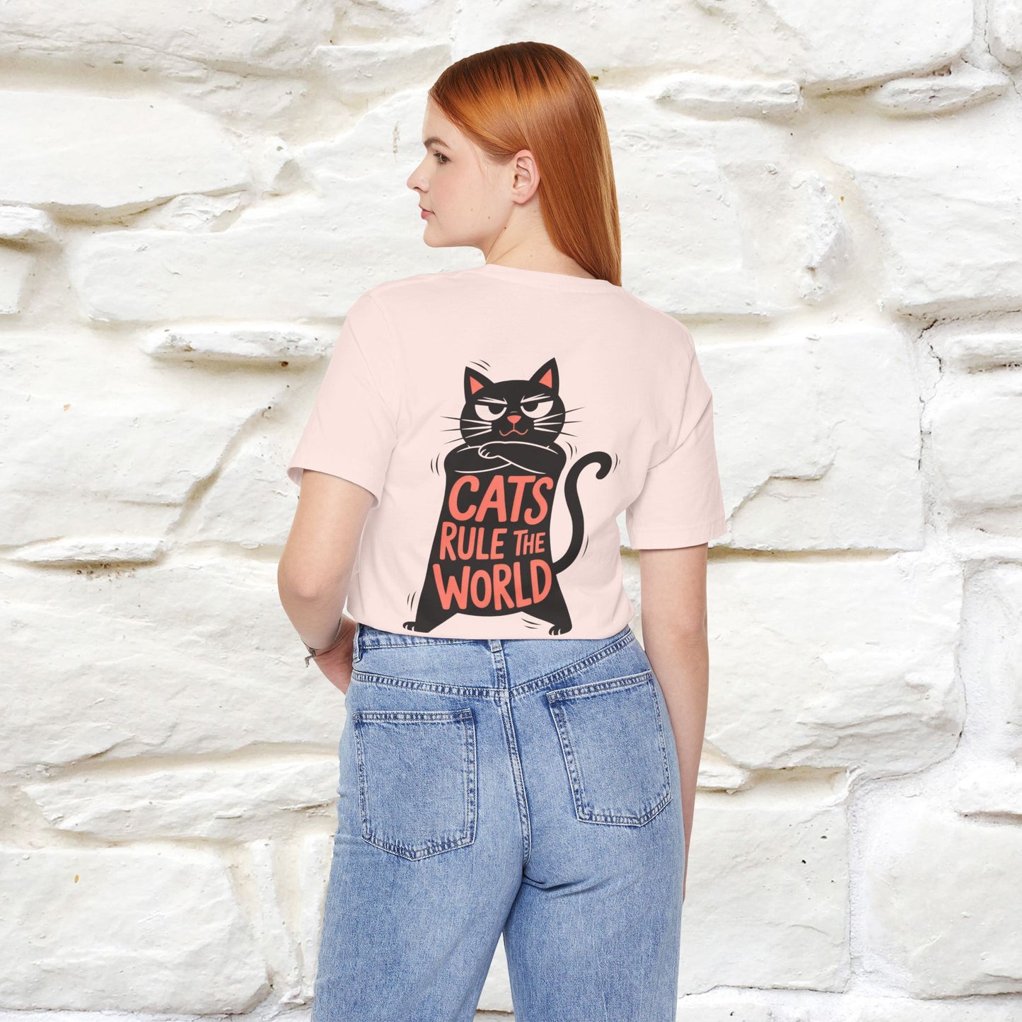 “Cats Rule The World” |Cat T-Shirt | Front & Back Design | Nunu&Miao Studio