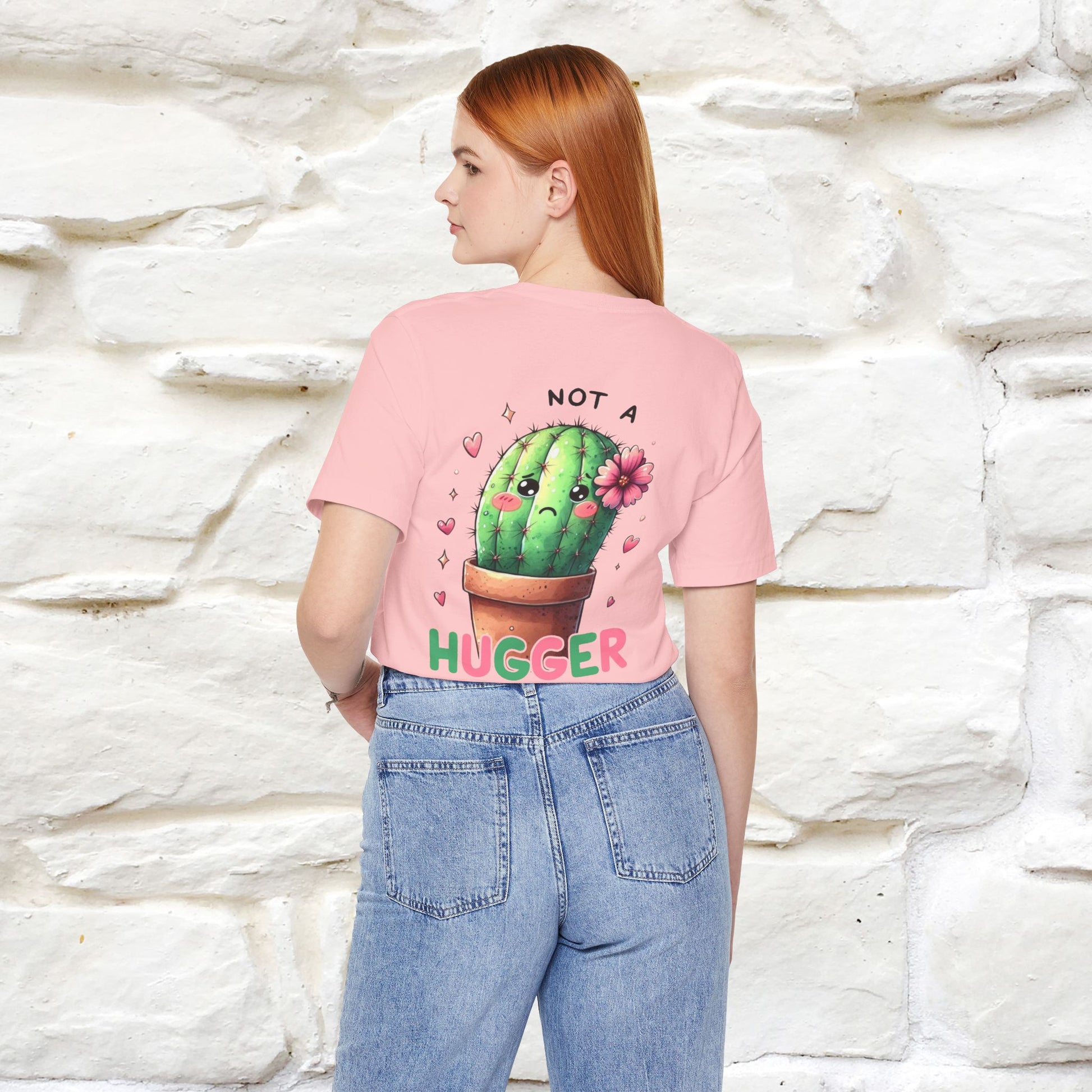 "Not A Hugger" |Funny T-Shirt | Front & Back Design|Nunu&Miao Studio - Nunu&Miao Studio