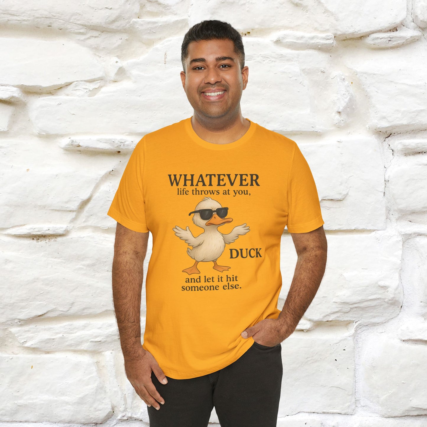 "Whatever Life Throws At You " Funny Duck T-shirt |Nunu&Miao Studio - Nunu&Miao Studio