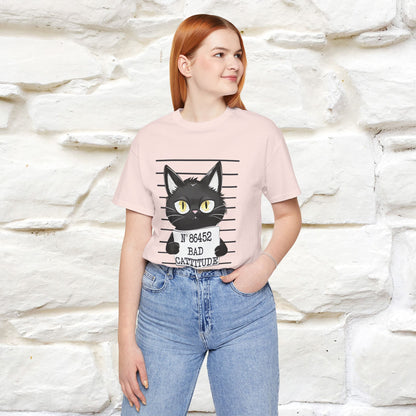 "Bad Cattitude" T-Shirt for Men & Women | 100% Cotton* - Nunu&Miao Studio