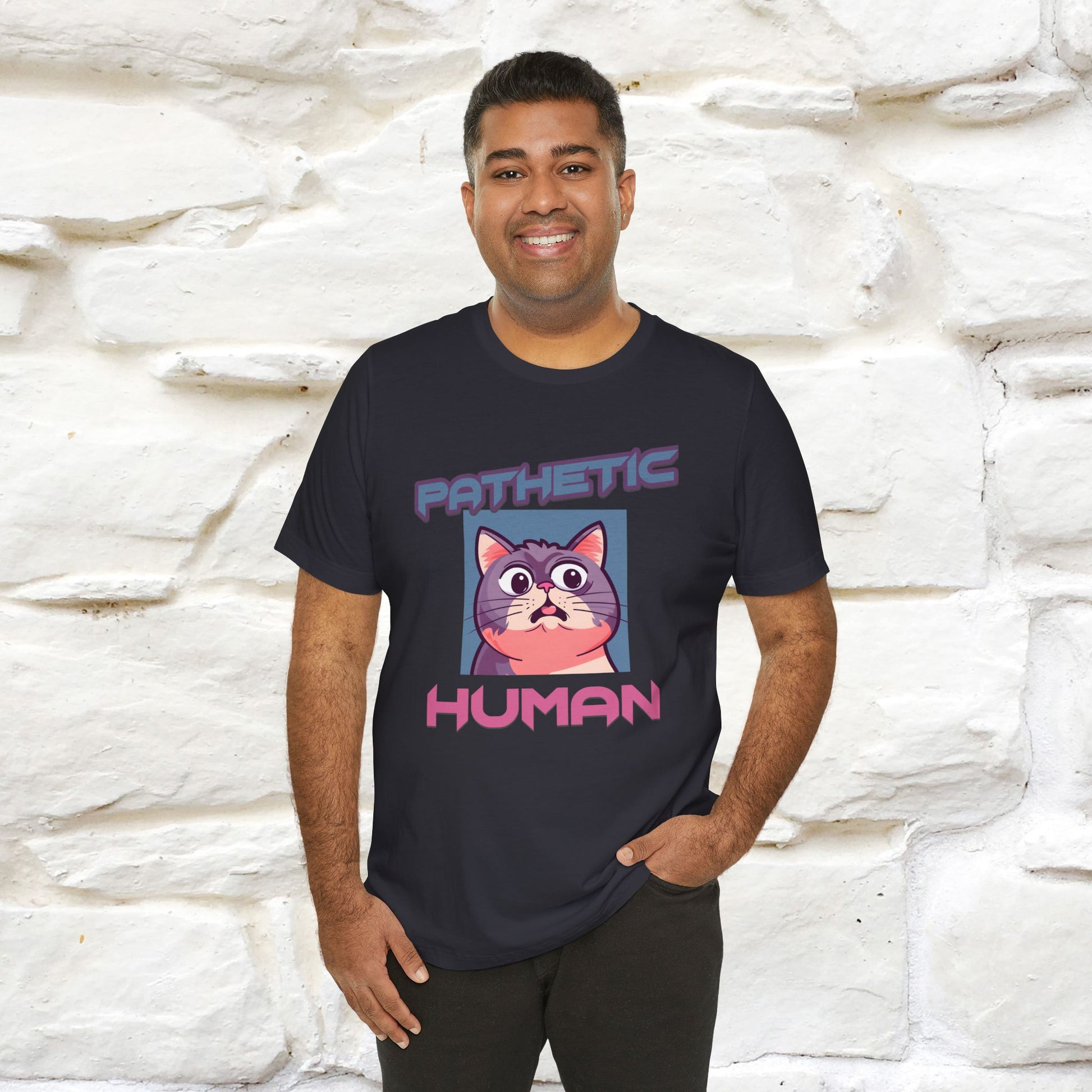 ''Pathetic Human'' | Funny Cat T-Shirt | Nunu&Miao Studio - Nunu&Miao Studio