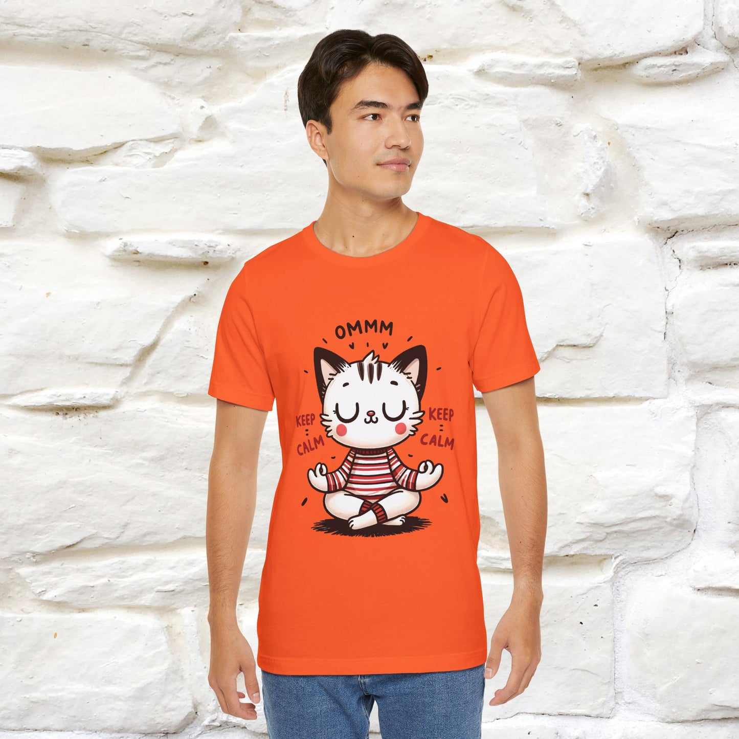 Ommm, Keep Calm | Relaxed Cat Shirt for Men & Women | 100% Cotton* - Nunu&Miao Studio