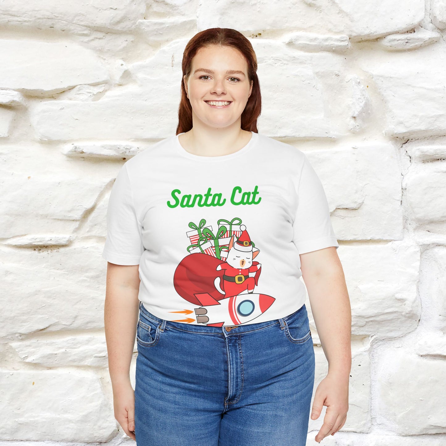 "Funny Santa Cat..." | Cat T-Shirt | Nunu&Miao Studio