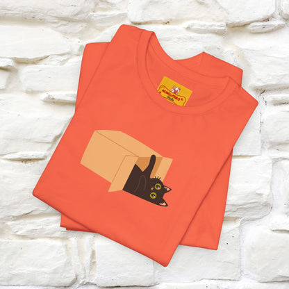 "Think Like There Is No Box" Cat T-Shirt| Front & Back Design | Nunu&Miao Studio - Nunu&Miao Studio