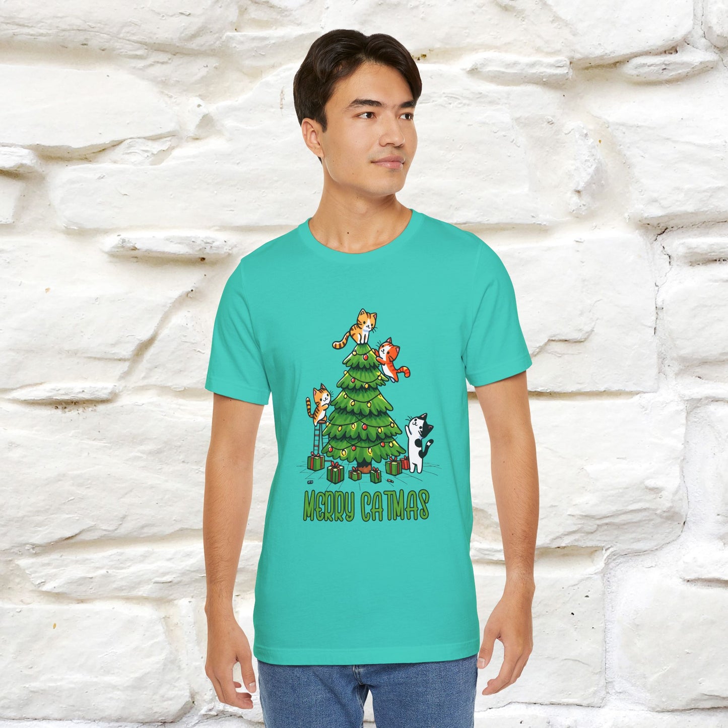 ''Merry Catmas'' | Cattitude Christmas Tee| Nunu&Miao Studio - Nunu&Miao Studio