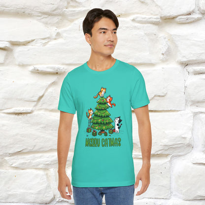 ''Merry Catmas'' | Cattitude Christmas Tee| Nunu&Miao Studio - Nunu&Miao Studio