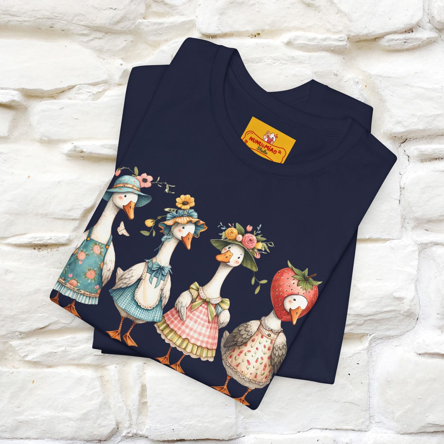 "Just A Silly Goose" Cute T-shirt |Nunu&Miao Studio - Nunu&Miao Studio