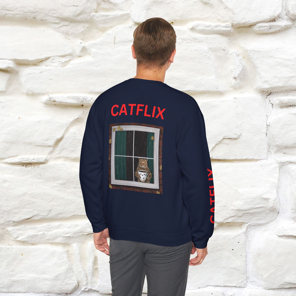 "Catflix'' |Cat Sweatshirt | Nunu&Miao Studio