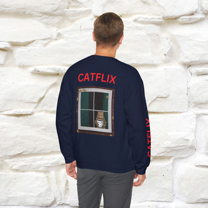 "Catflix'' |Cat Sweatshirt | Nunu&Miao Studio