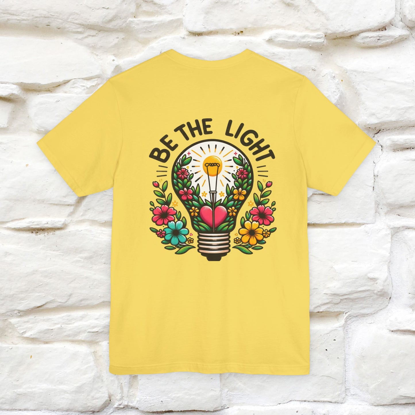 ''Be The Light" Cat T-Shirt| Front & Back Design | Nunu&Miao Studio - Nunu&Miao Studio