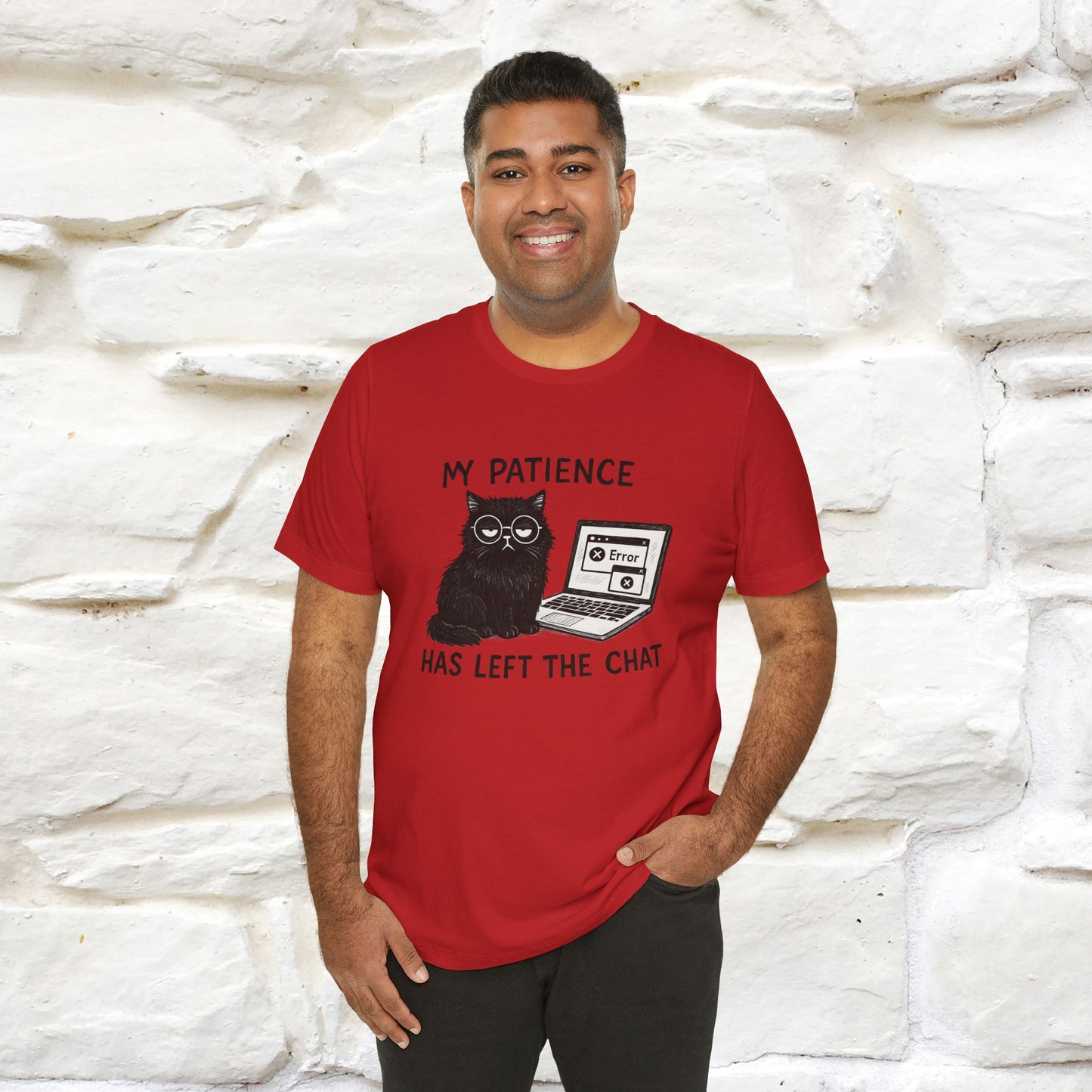 "My Patience Has Left The Chat" |Cat T-Shirt | Nunu&Miao Studio - Nunu&Miao Studio