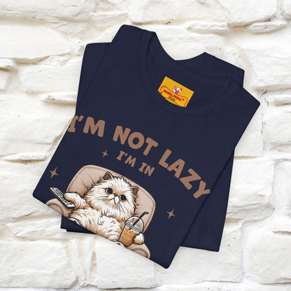 "I'm Not Lazy I'm In Energy-Saving Mode " Cat T-shirt |Nunu&Miao Studio - Nunu&Miao Studio