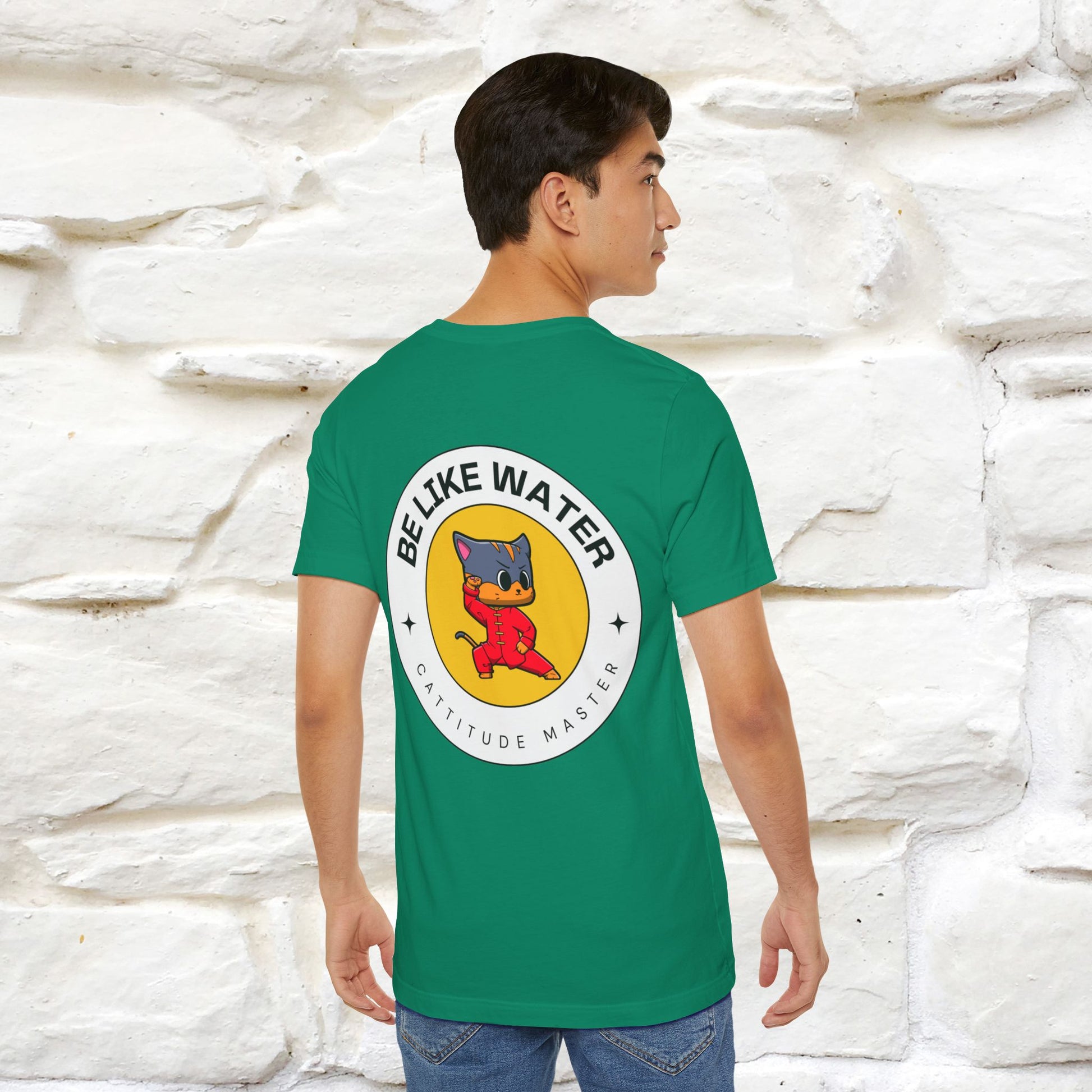 "Be Like Water: Cattitude Master | Cat T-Shirt |Nunu&Miao Studio - Nunu&Miao Studio