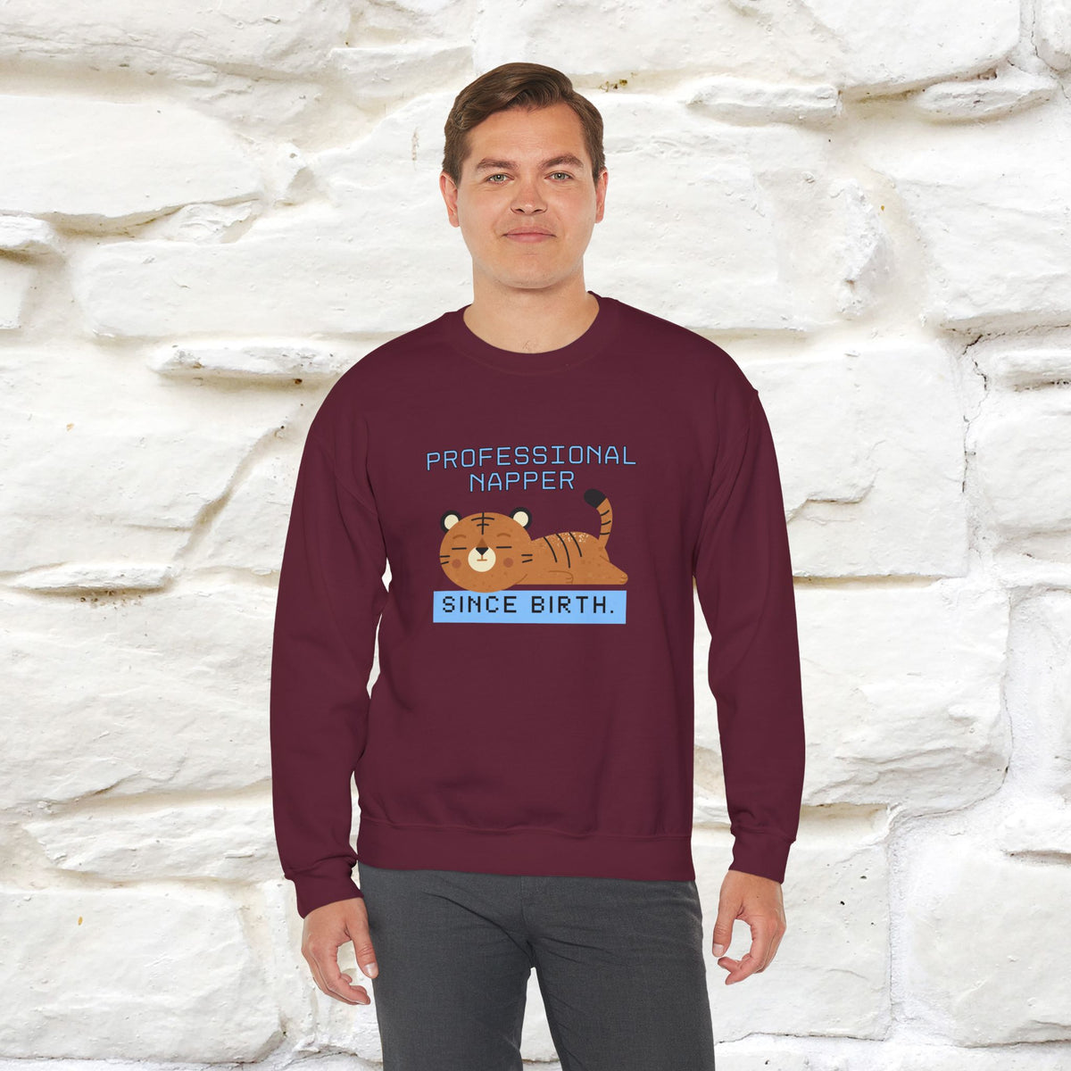 ''Professional Napper Since Birth'' |Cat Sweatshirt | Nunu&Miao Studio