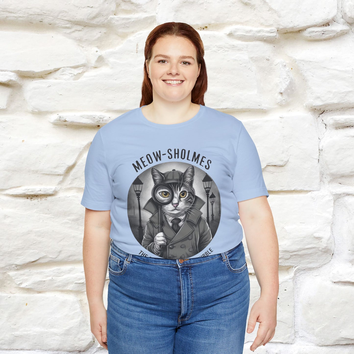 ''Meow-Sholmes: The Case of the Missing Kibble'' | Detective Cat Tee | Nunu&Miao Studio - Nunu&Miao Studio