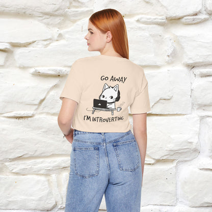 ''Go Away, I’m Introverting'' Cat T-Shirt | Nunu & Miao Studio - Nunu&Miao Studio