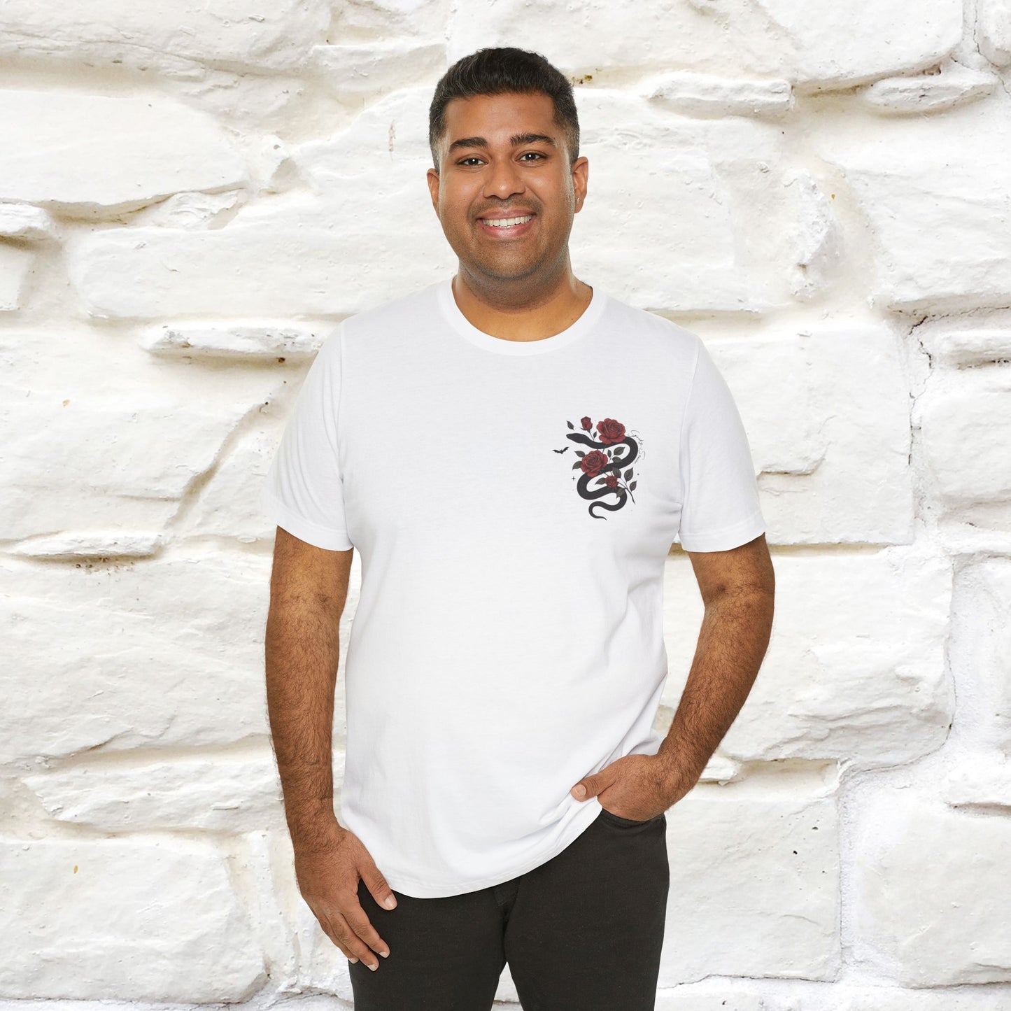 "The Rose and The Snake " Halloween T-shirt |Nunu&Miao Studio - Nunu&Miao Studio