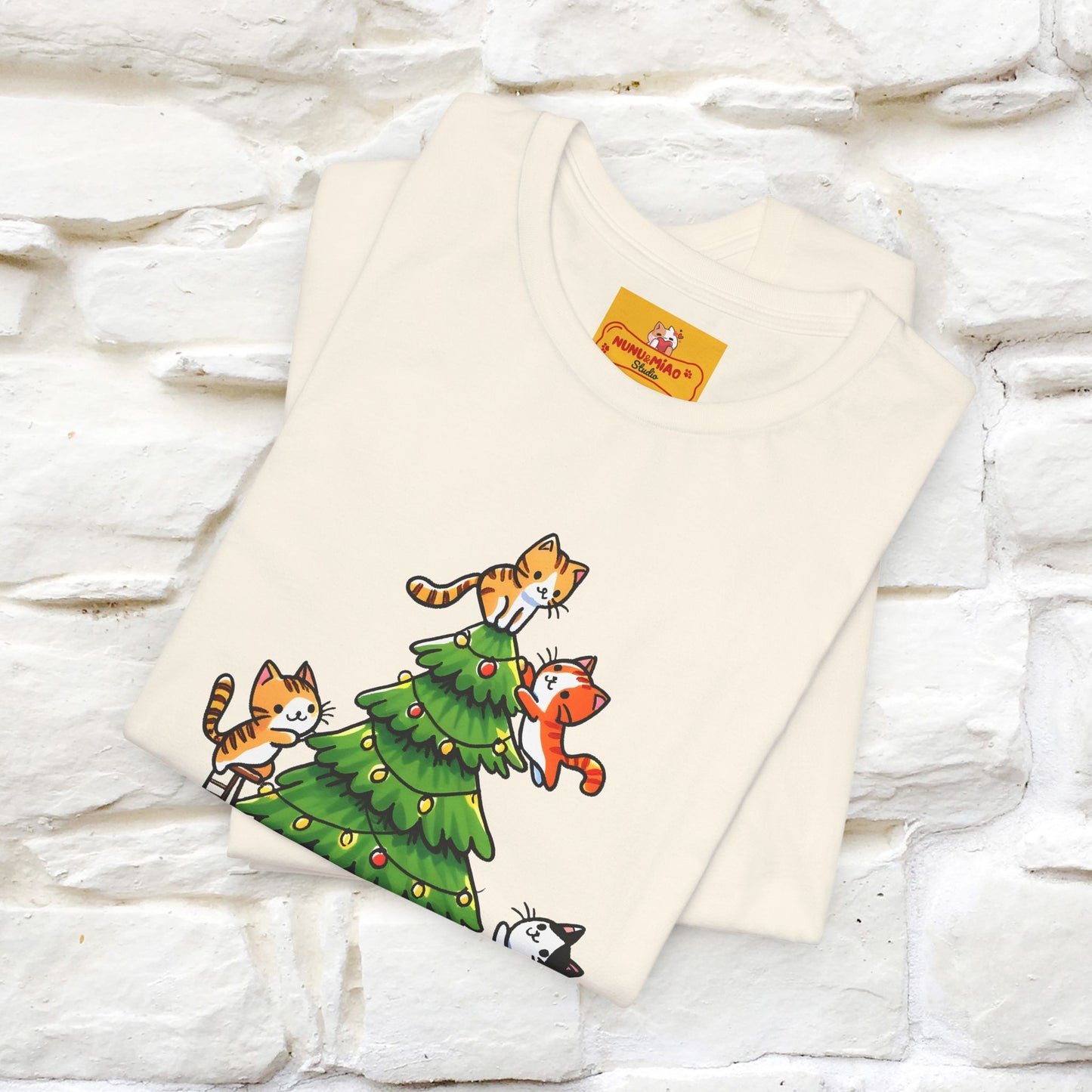 ''Merry Catmas'' | Cattitude Christmas Tee| Nunu&Miao Studio - Nunu&Miao Studio