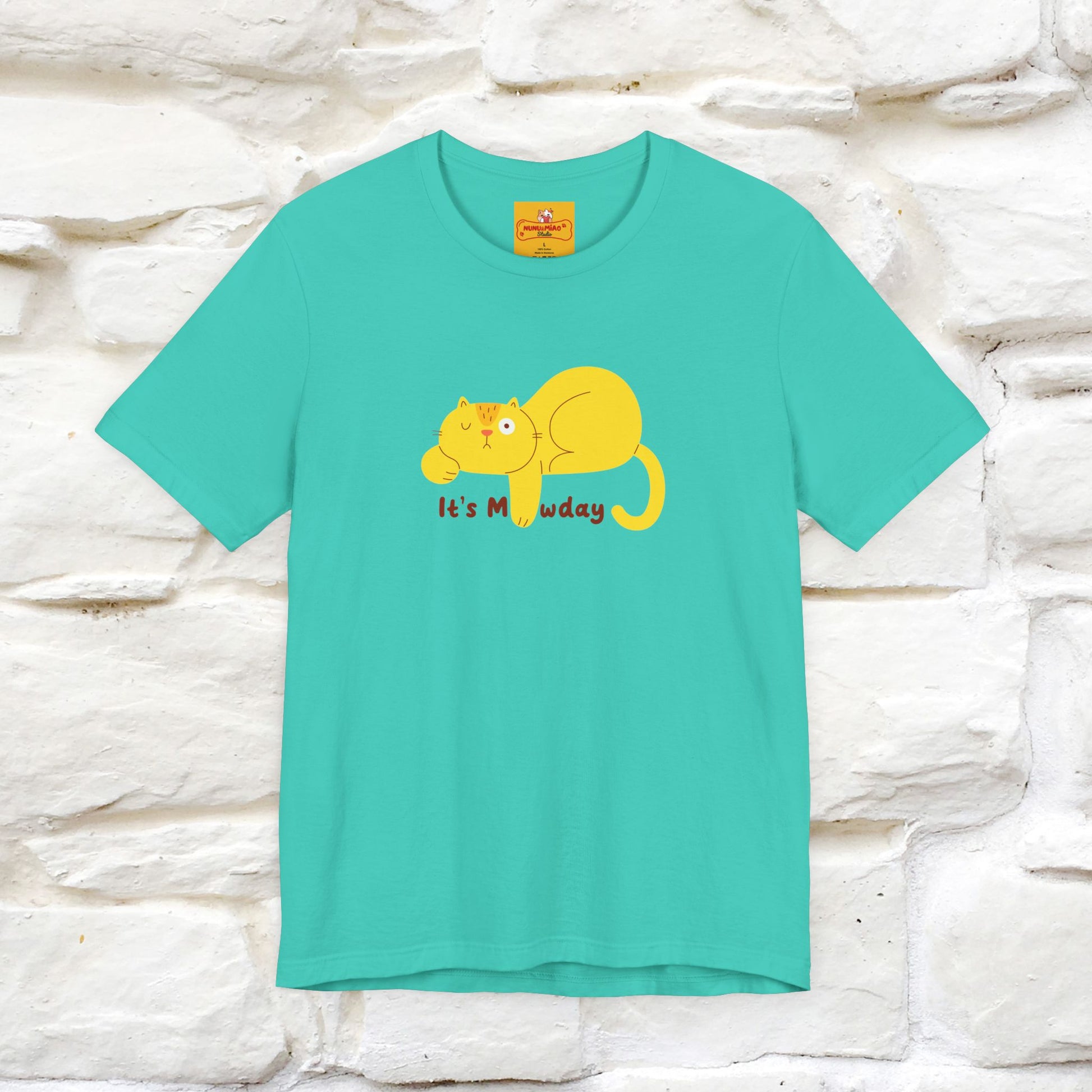 "It's Meawday" Cat T-shirt | Front & Back Design | Nunu&Miao Studio - Nunu&Miao Studio