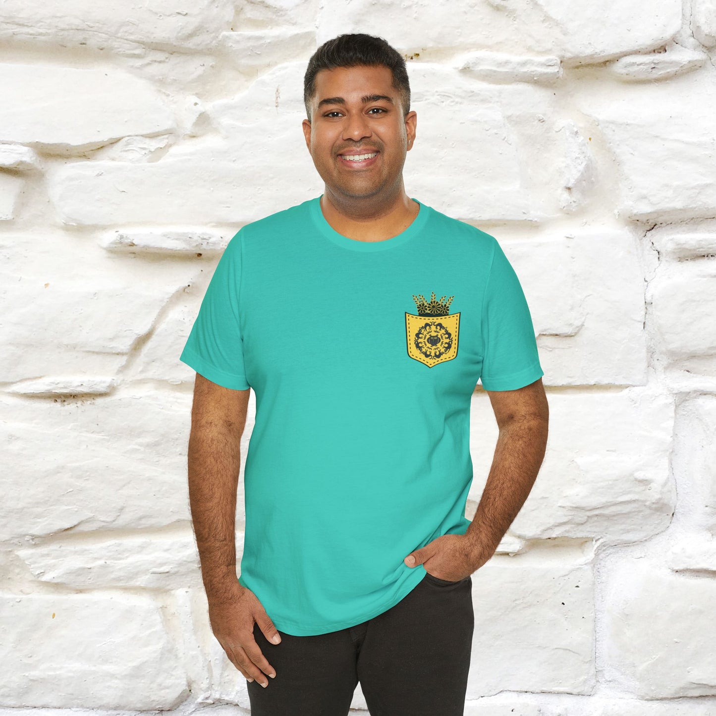 ''Black Cat Circle'' Cat T-Shirt Front and Back Design | Nunu&Miao Studio - Nunu&Miao Studio