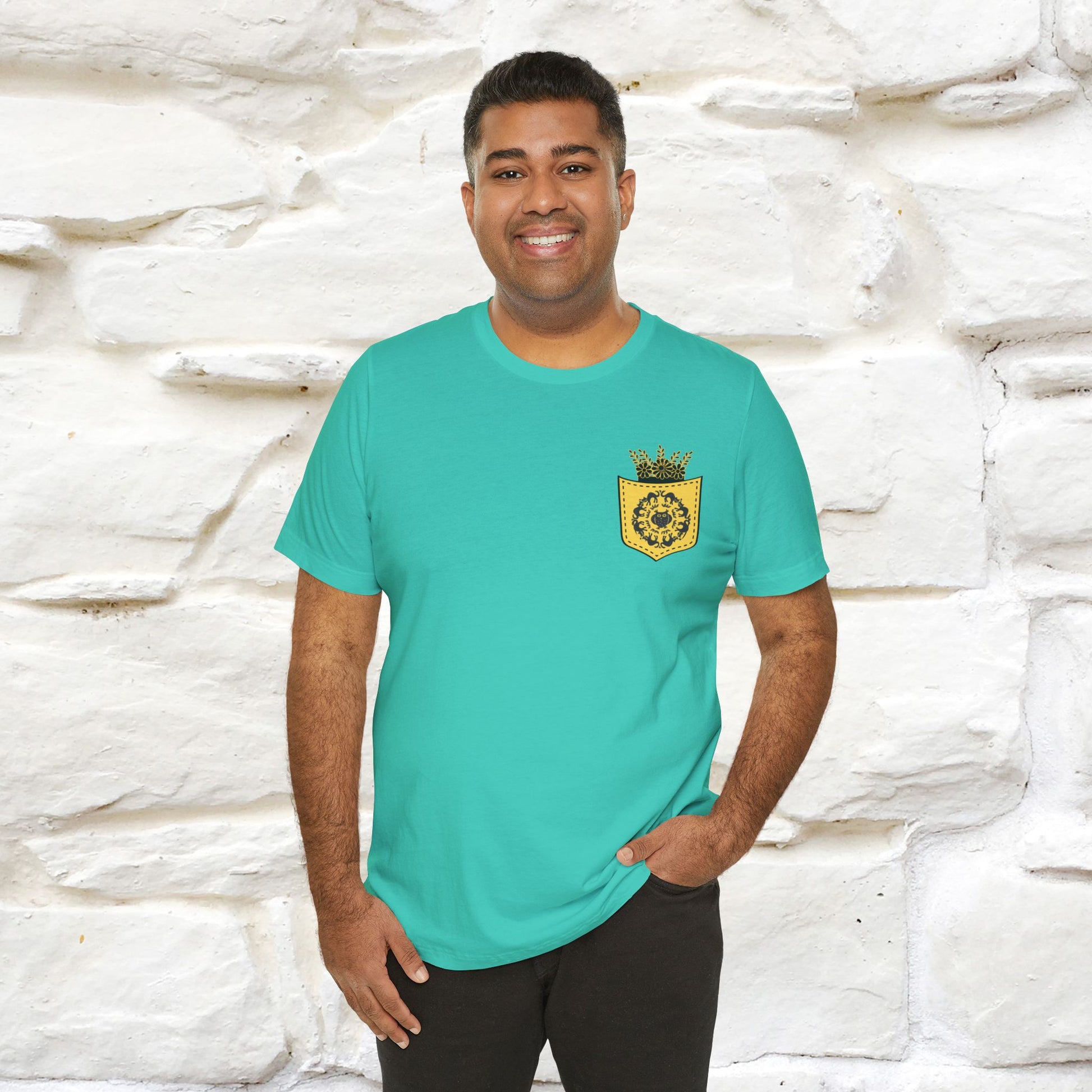 ''Black Cat Circle'' Cat T-Shirt Front and Back Design | Nunu&Miao Studio - Nunu&Miao Studio