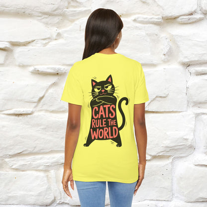 “Cats Rule The World” |Cat T-Shirt | Front & Back Design | Nunu&Miao Studio