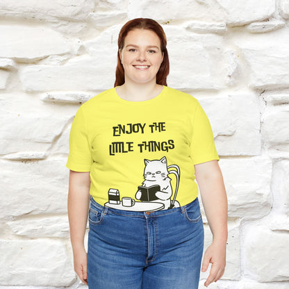 "Enjoy The Little Things." Cat T-Shirt | Nunu&Miao Studio