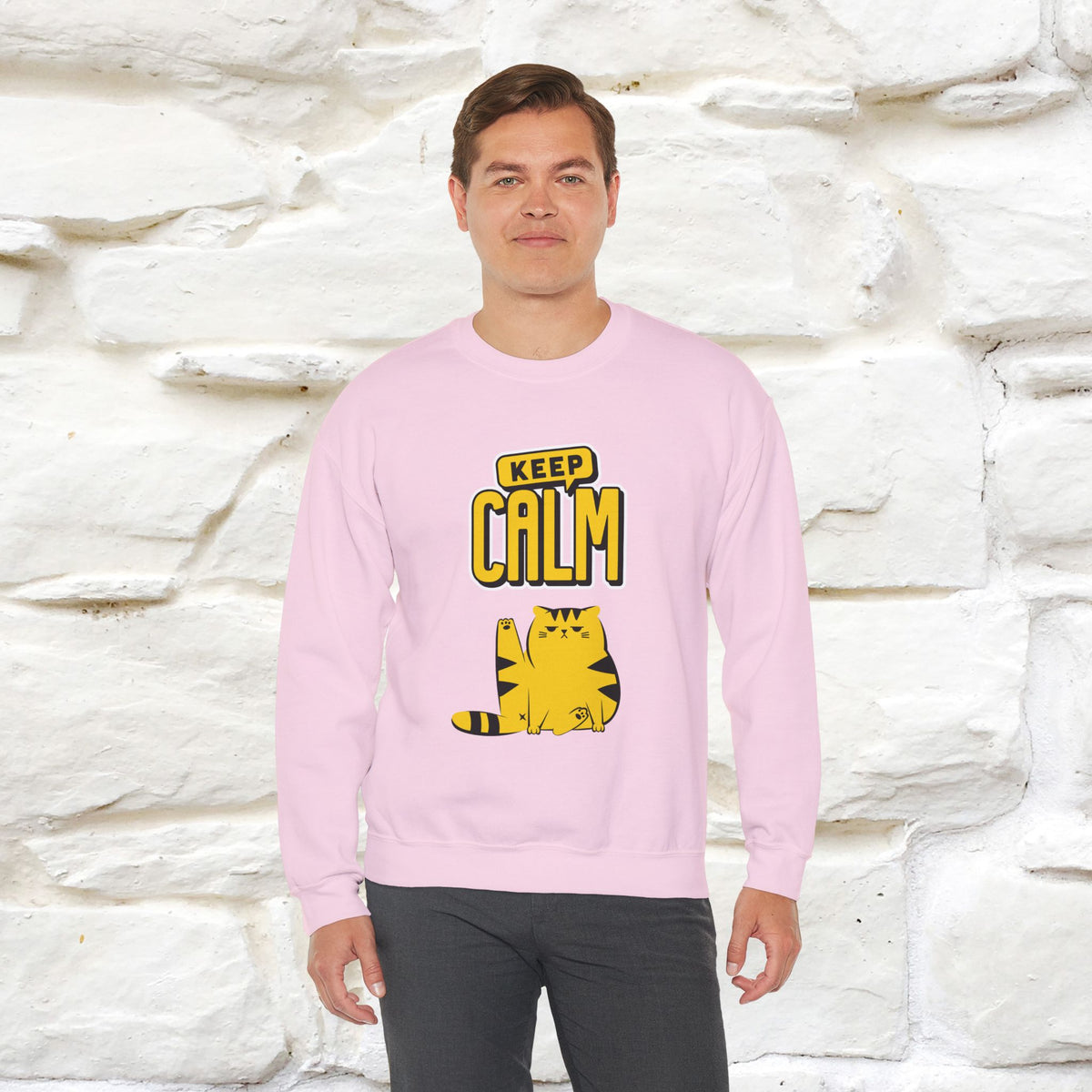 "Keep Calm'' |Cat Sweatshirt | Nunu&Miao Studio