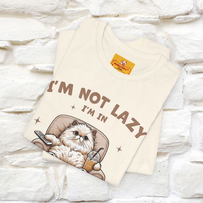 "I'm Not Lazy I'm In Energy-Saving Mode " Cat T-shirt |Nunu&Miao Studio - Nunu&Miao Studio