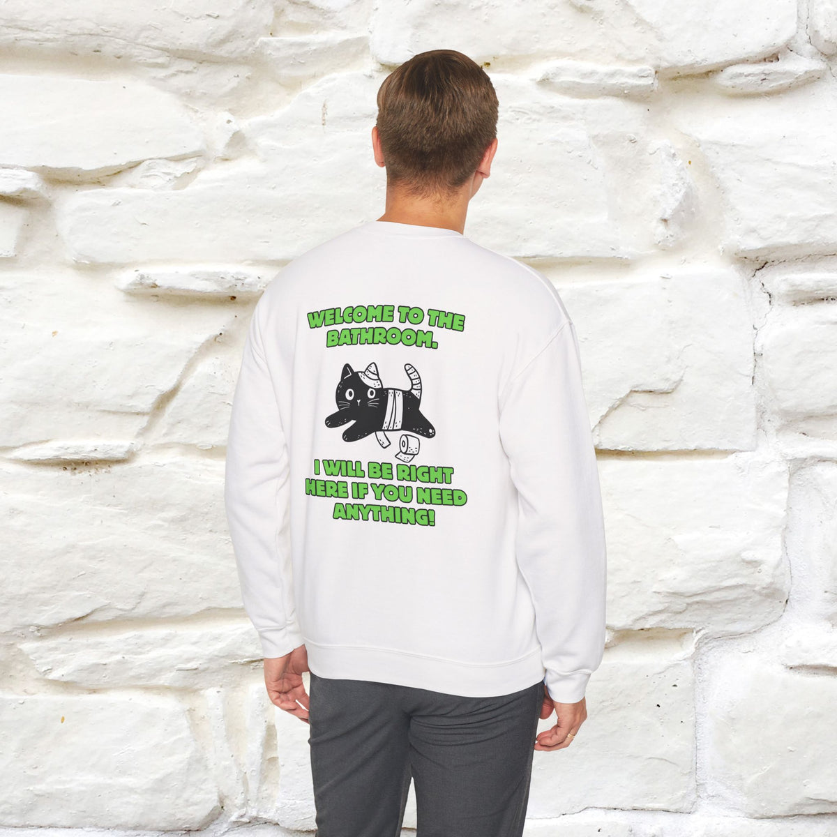''Welcome To The Bathroom...'' |Cat Sweatshirt | Nunu&Miao Studio
