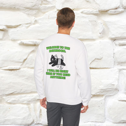 ''Welcome To The Bathroom...'' |Cat Sweatshirt | Nunu&Miao Studio