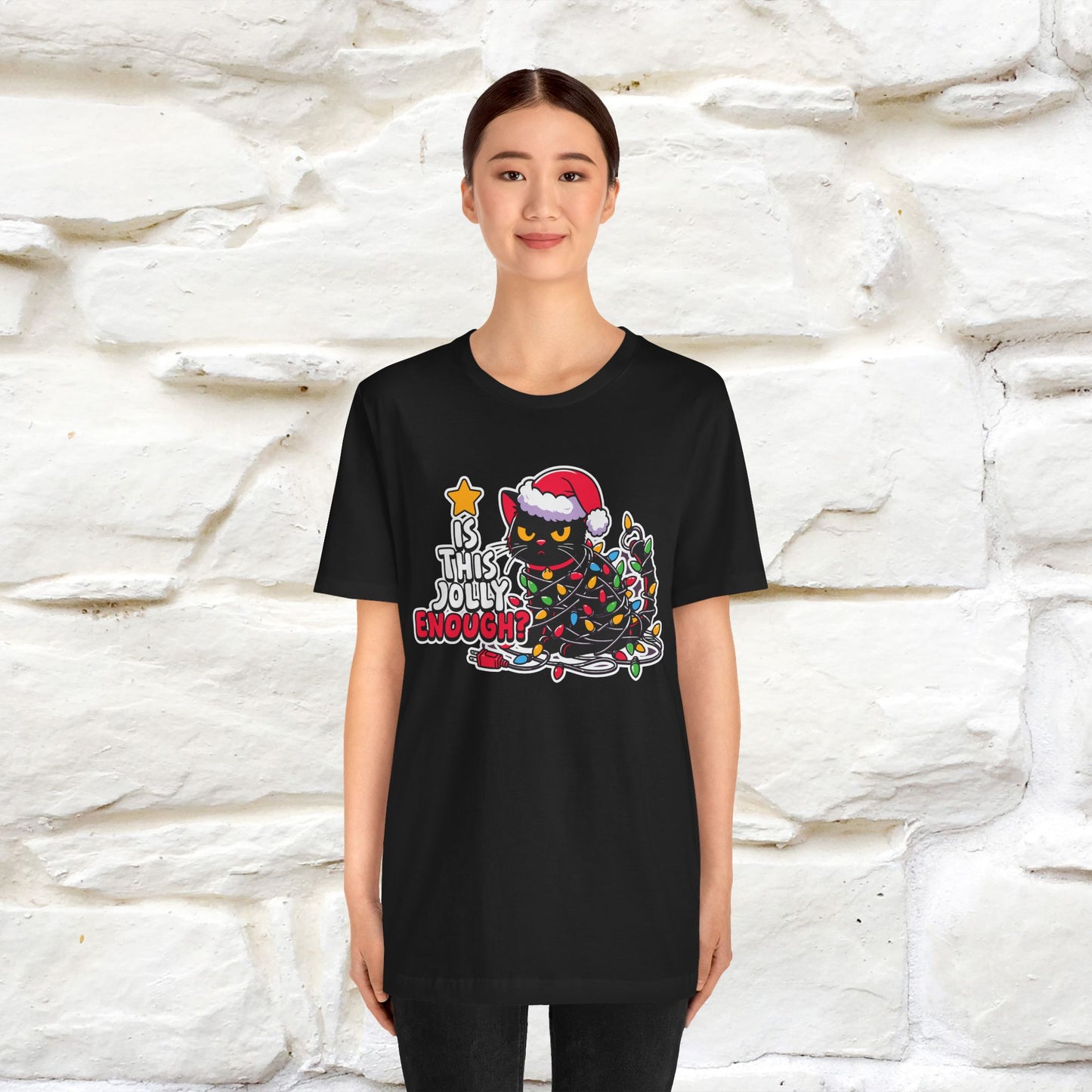 “Is This Jolly Enough?” | Cat T-Shirt | Nunu&Miao Studio