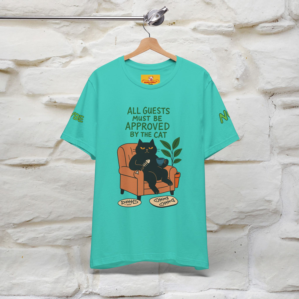 "All Guest Must Be Approved By The Cat - NO,MAYBE" Cat T-shirt |Nunu&Miao Studio