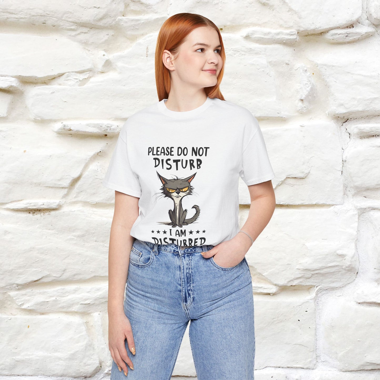 ''Please Do Not Disturb, I’m Already Disturbed Enough''| Cat T-Shirt |Nunu&Miao Studio - Nunu&Miao Studio