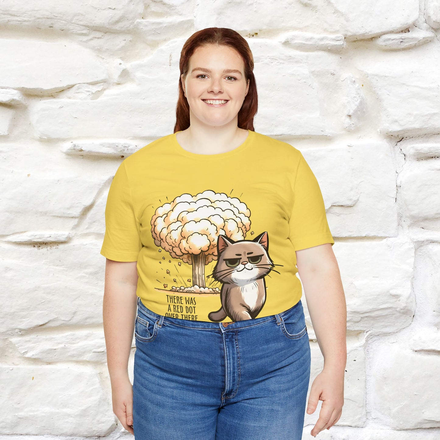 ''The Red Dot Chase'' Funny Cat T-Shirt | Nunu&Miao Studio - Nunu&Miao Studio