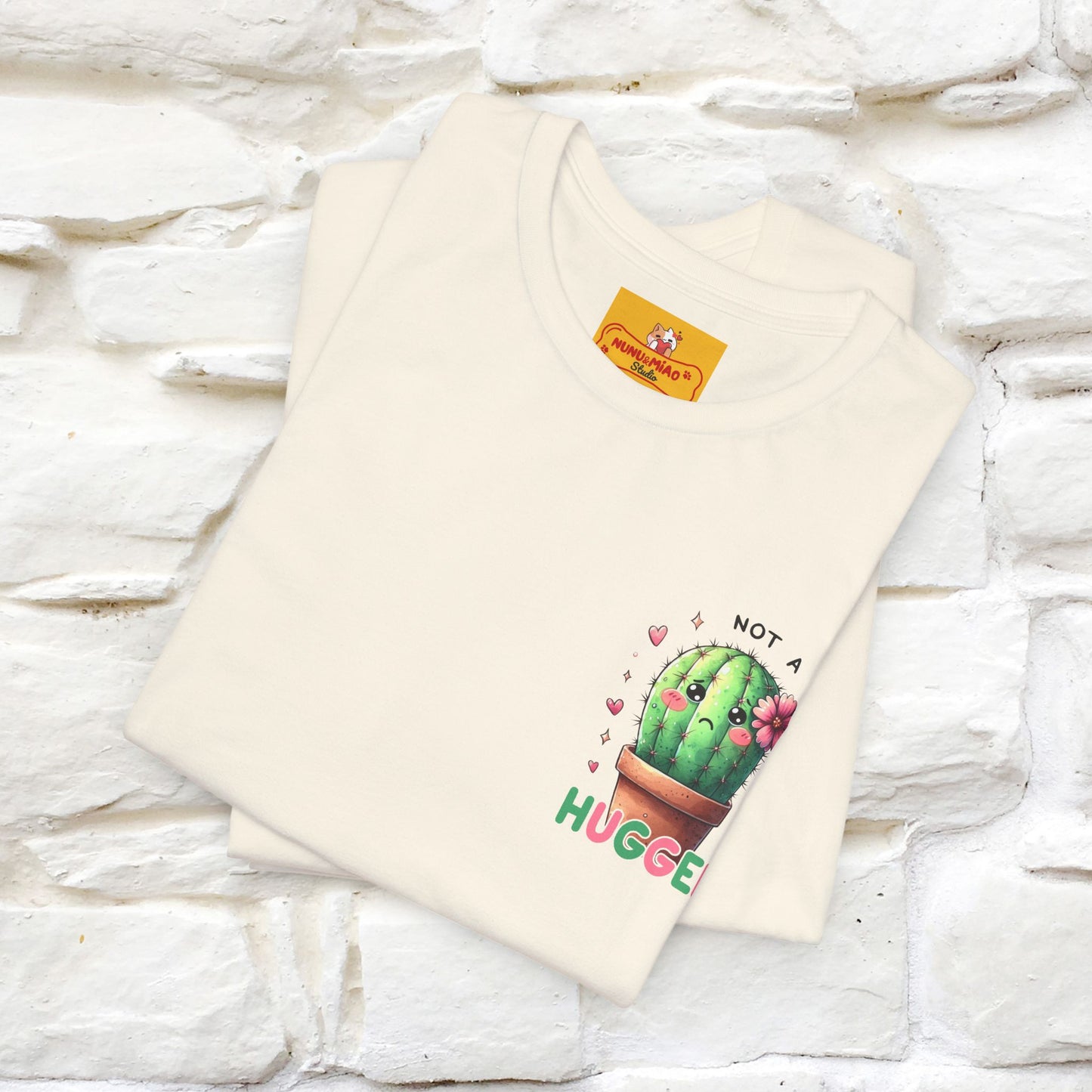 "Not A Hugger" |Funny T-Shirt | Front & Back Design|Nunu&Miao Studio - Nunu&Miao Studio