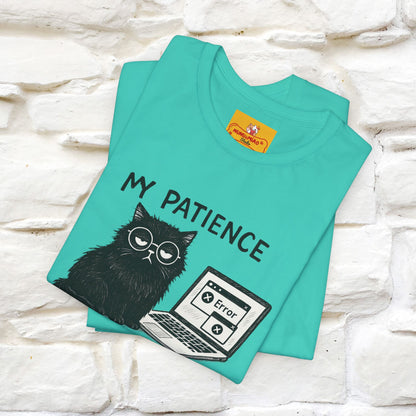 "My Patience Has Left The Chat" |Cat T-Shirt | Nunu&Miao Studio - Nunu&Miao Studio