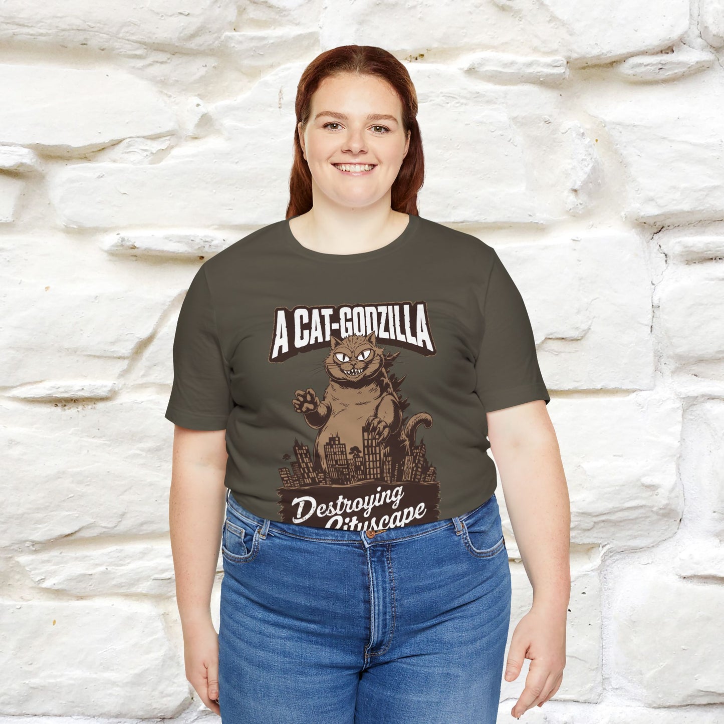 ''A Cat-Godzilla ''| CatT-Shirt | Nunu&Miao Studio - Nunu&Miao Studio