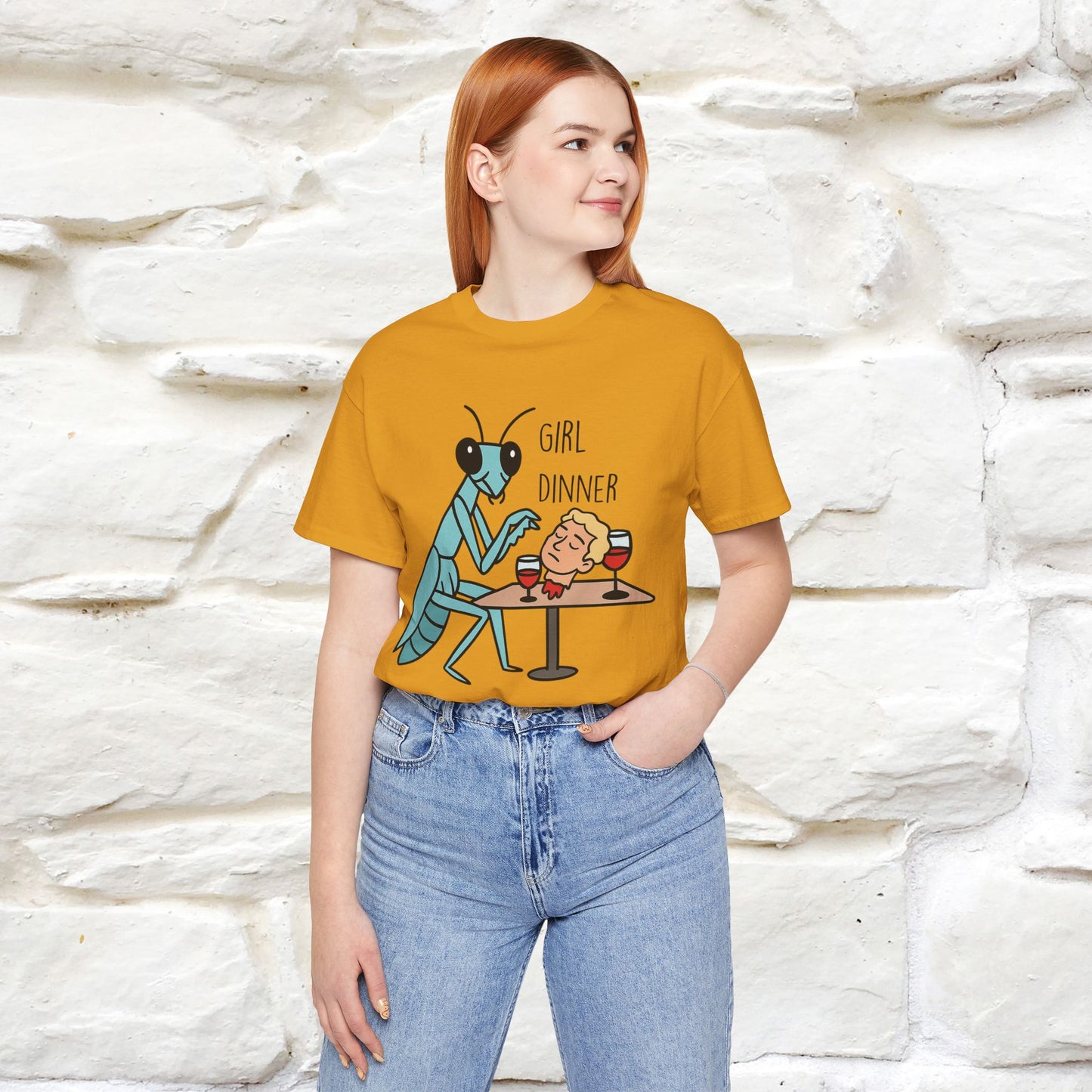 "Girl Dinner" Funny T-shirt |Nunu&Miao Studio - Nunu&Miao Studio