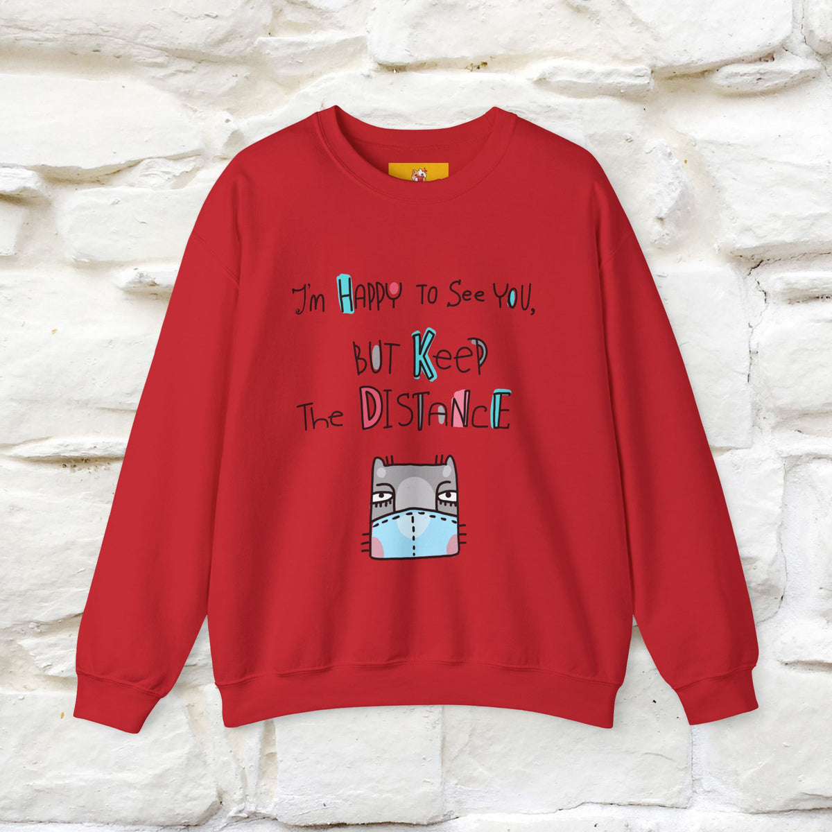 ''I'Am Happy To See You...'' |Cat Sweatshirt | Nunu&Miao Studio